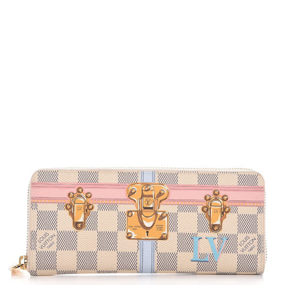 Louis Vuitton Damier Azur Summer Trunks Clemence Wallet 1 of 7