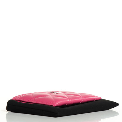 Chanel Lambskin Quilted Card Holder Fuchsia 4 of 8