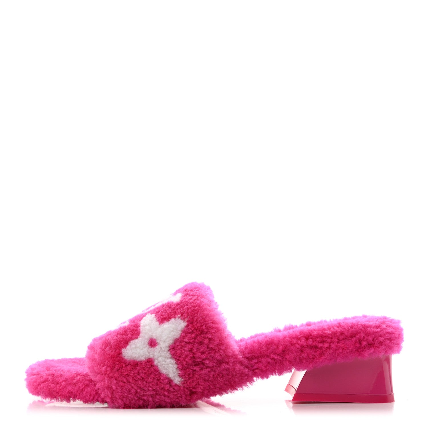 Louis Vuitton Shearling Magnetic Mule 39 Fuchsia Pink 1 of 8