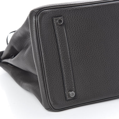 Hermes Taurillon Clemence Birkin 35 Graphite 33 of 37