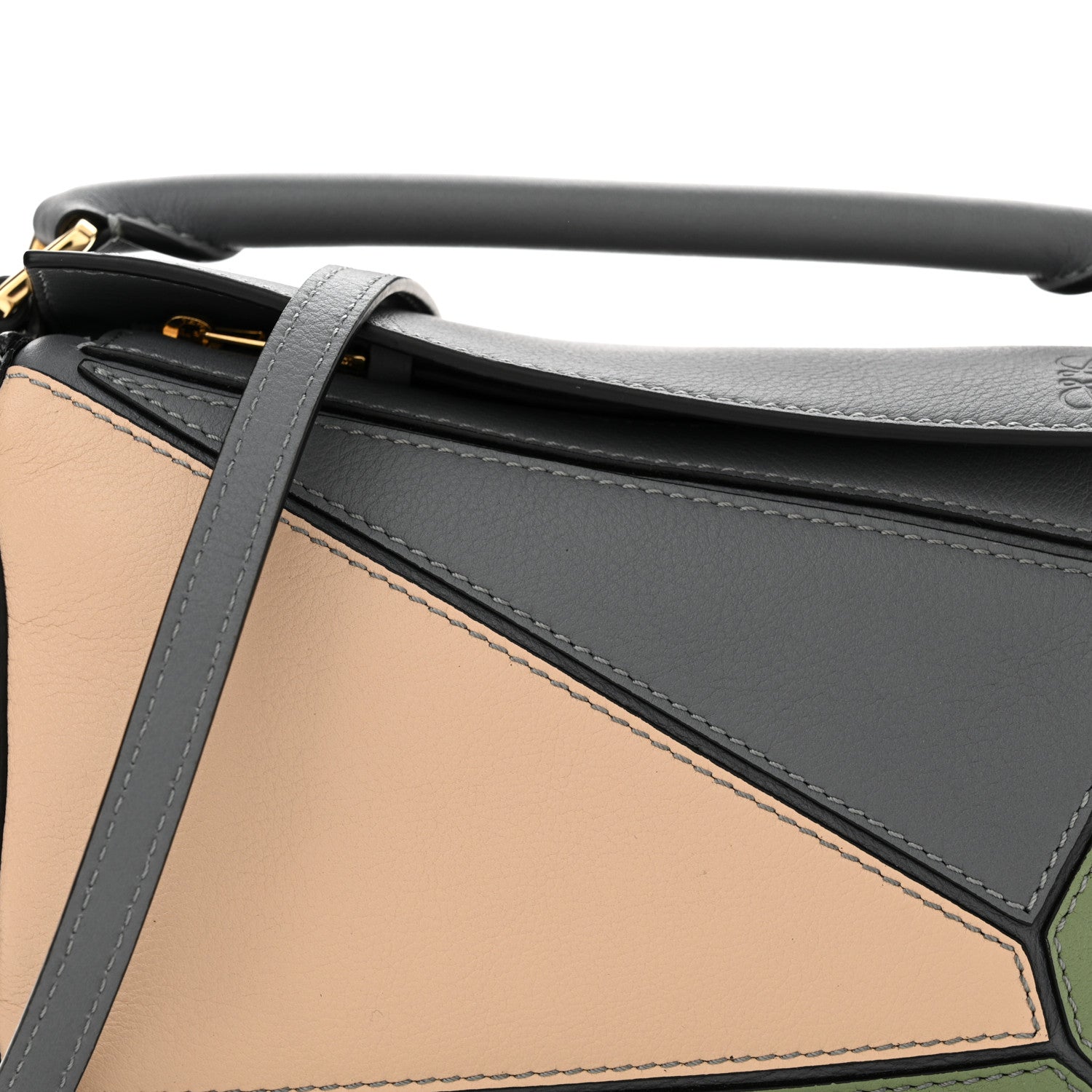 Loewe Calfskin Mini Puzzle Bag Asphalt Grey Nude 8 of 10