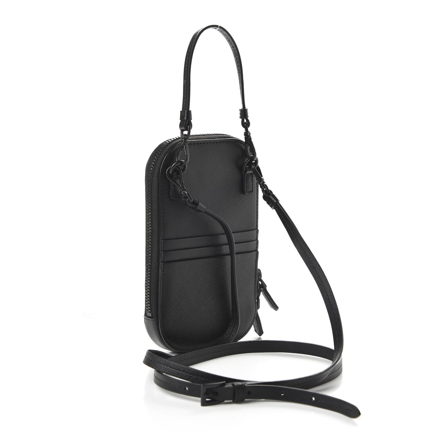 Prada Saffiano Mini Bag Black 3 of 9