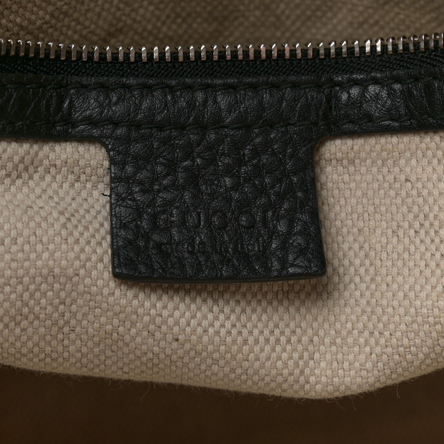 Pebbled Calfskin Studded Medium Soho Chain Shoulder Bag Black