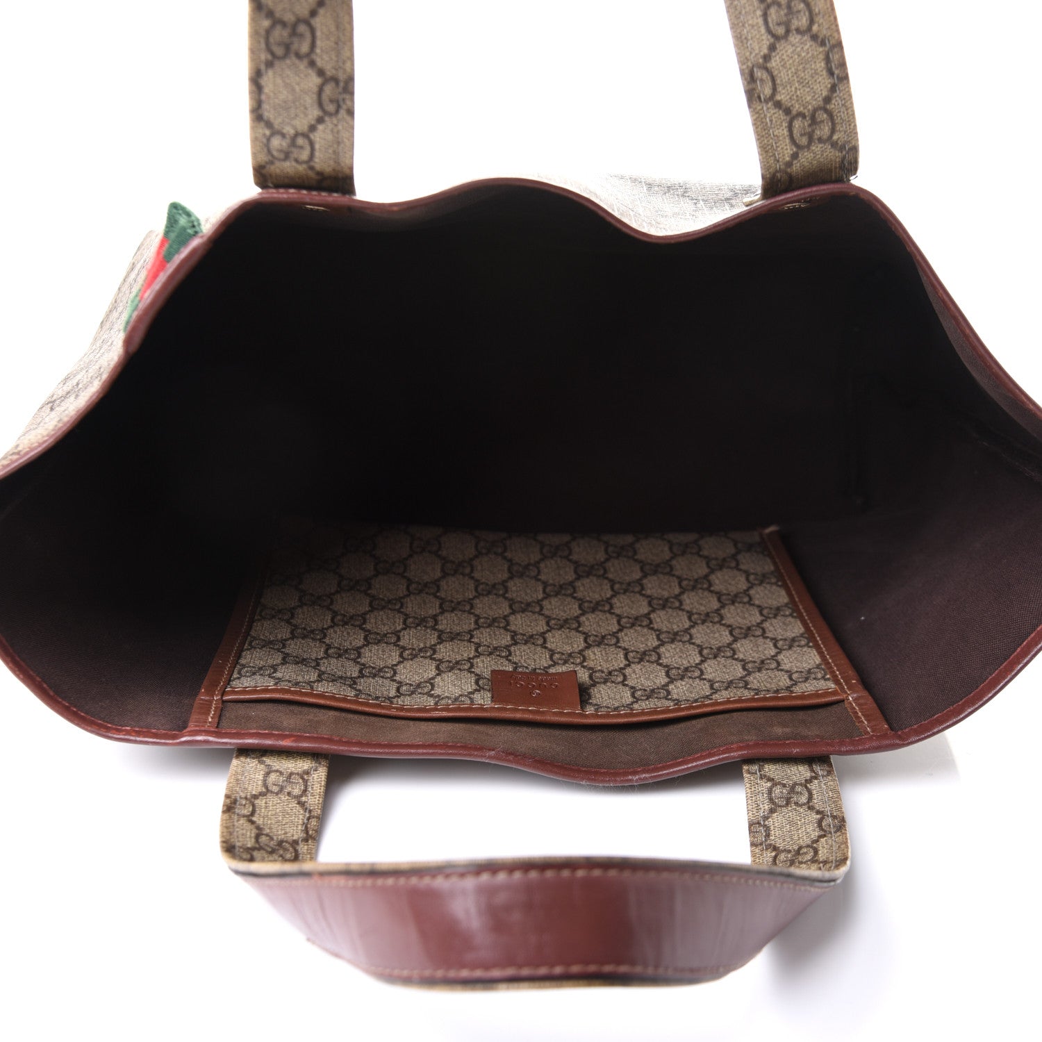 Gucci GG Plus Monogram Medium Signature Web Loop Tote Brown 5 of 15