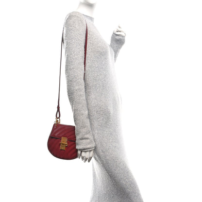 Chloe Calfskin Quilted Mini Drew Bijou Shoulder Bag Dahlia Red 2 of 9