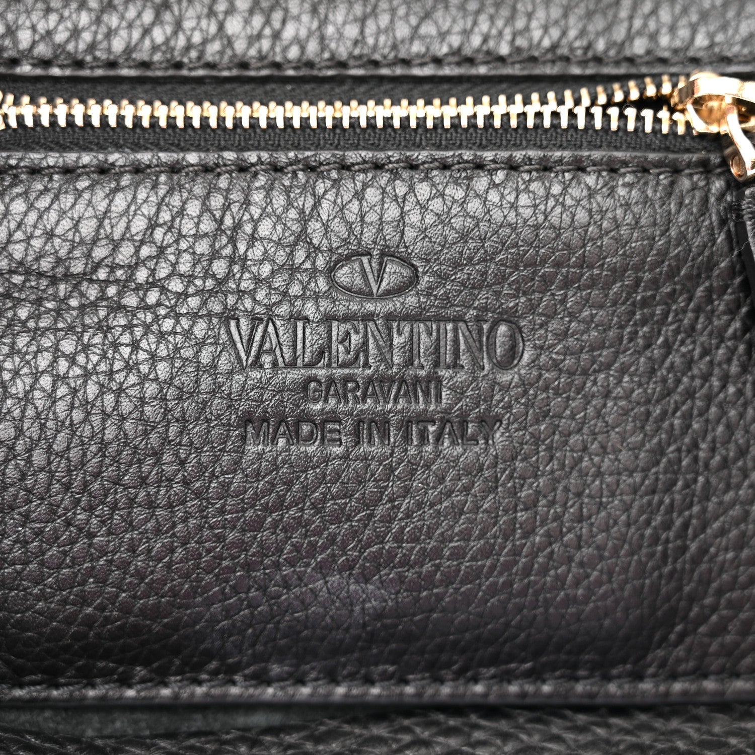 Valentino Garavani Pebbled Calfskin Mini Rockstud Tote Black 6 of 9