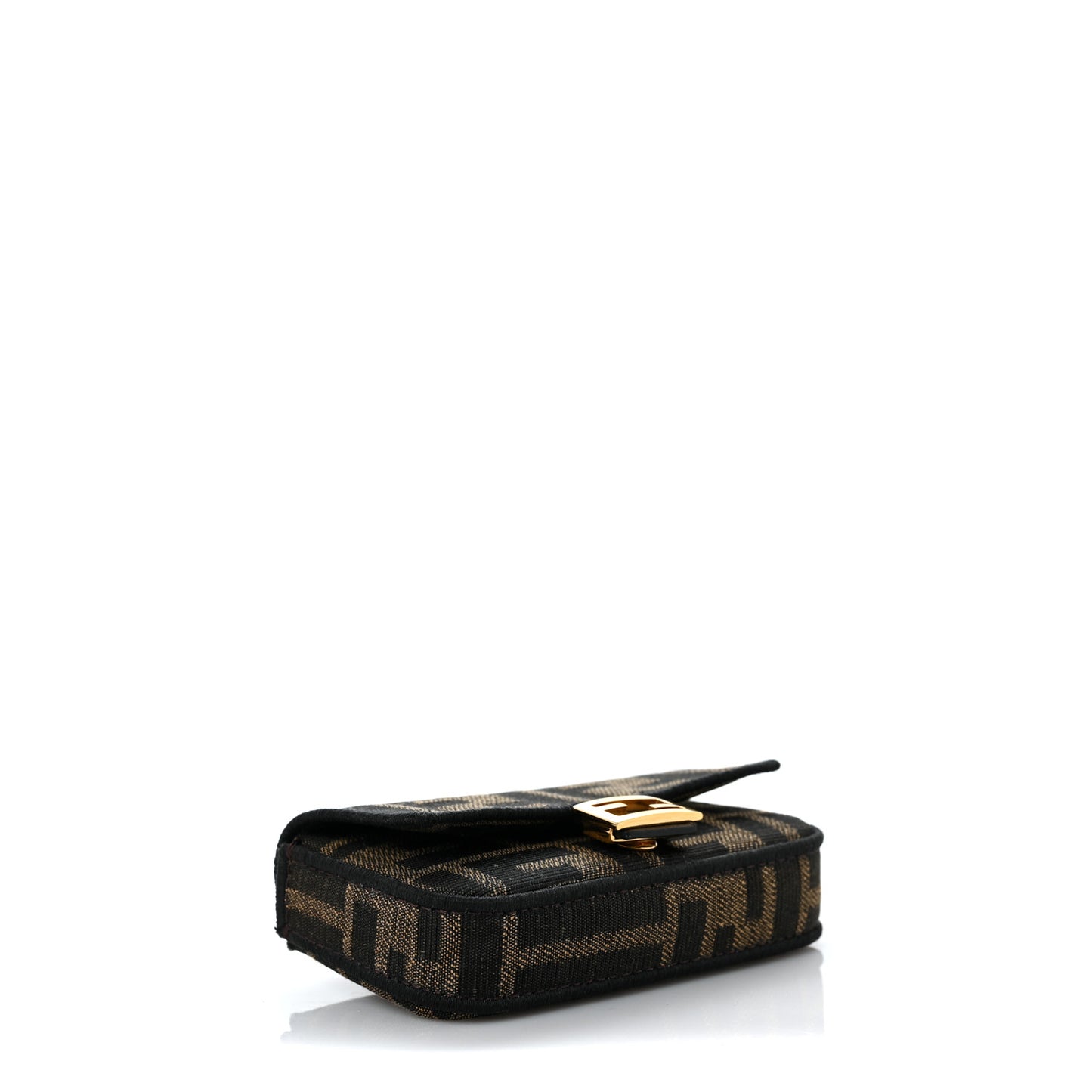Fabric Jacquard FF 1974 Nano Baguette Charm Tobacco Moro Black