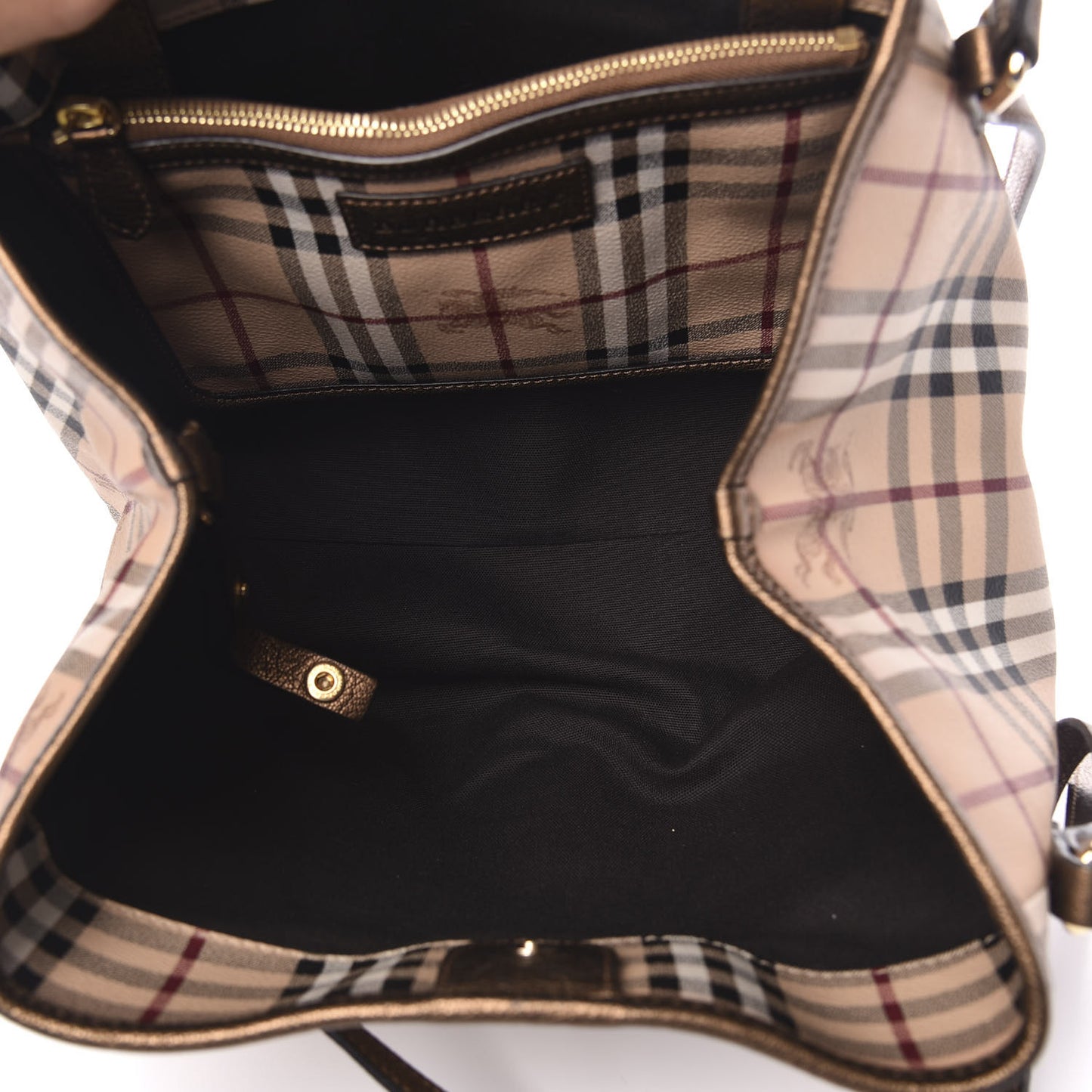 Haymarket Check Small Canterbury Tote Bronze
