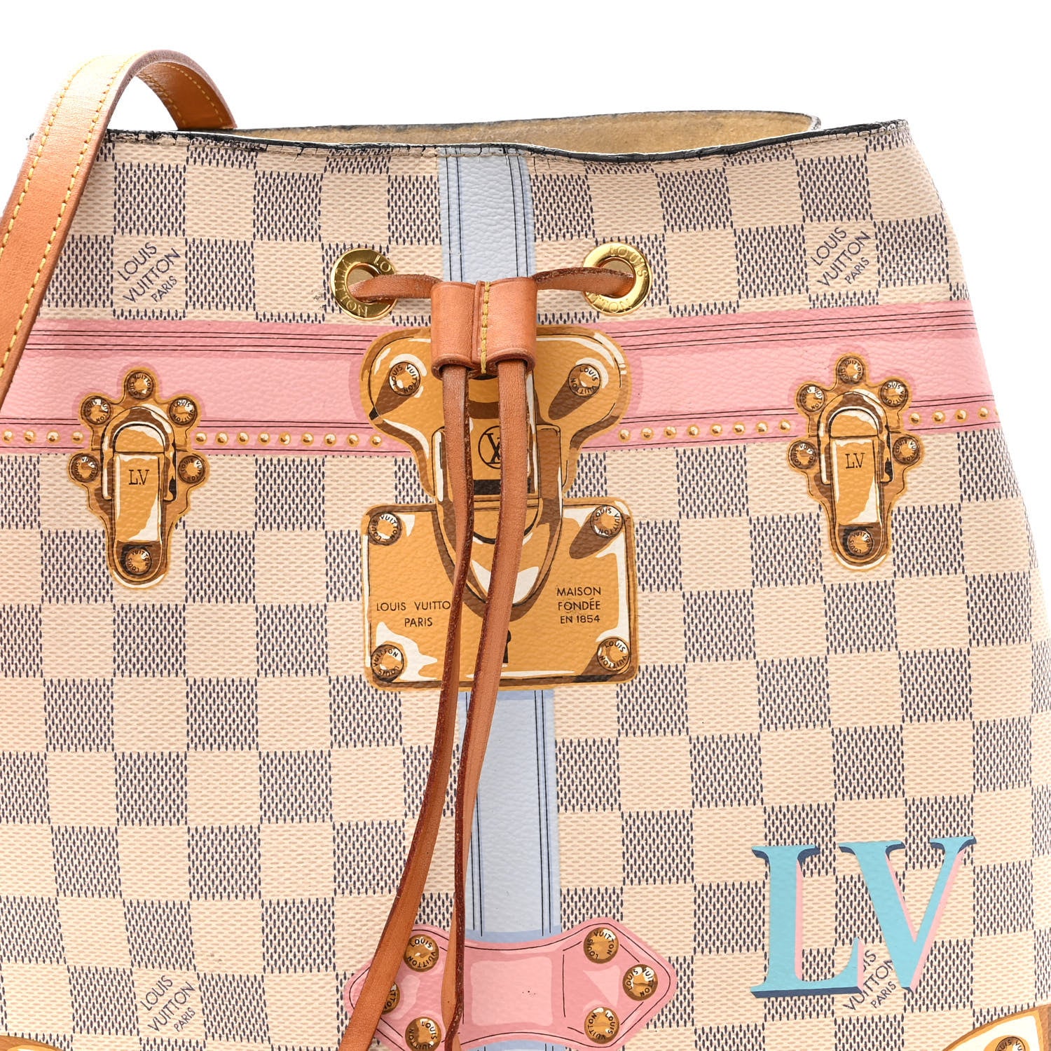 Louis Vuitton Damier Azur Summer Trunks Neonoe 9 of 13