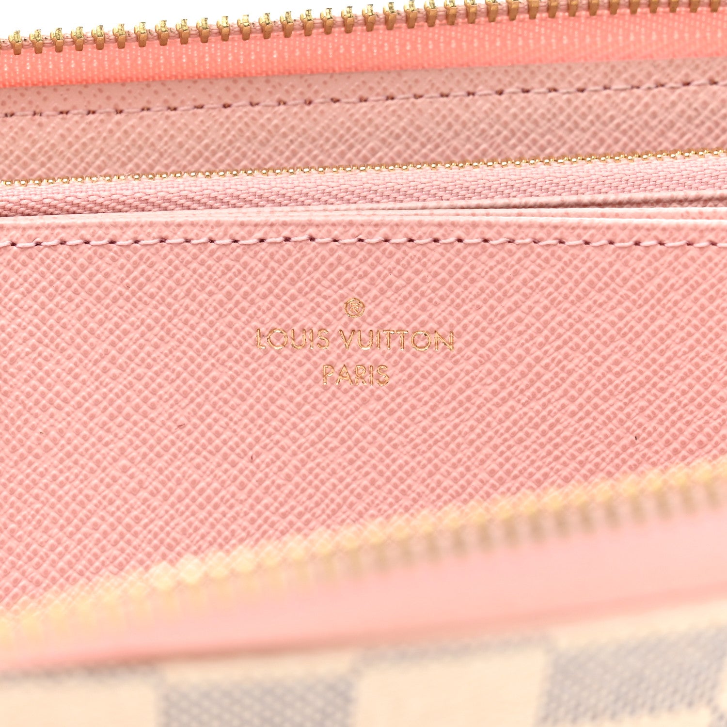 Louis Vuitton Damier Azur Zippy Wallet Rose Ballerine 6 of 7