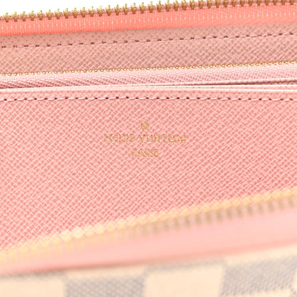 Louis Vuitton Damier Azur Zippy Wallet Rose Ballerine 6 of 7