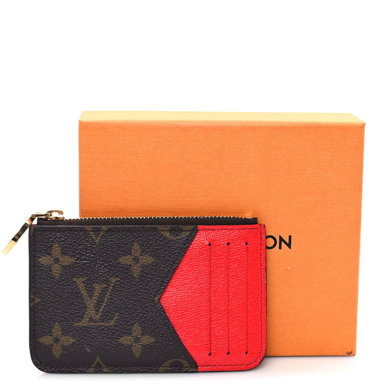 Louis Vuitton Monogram Zipped Romy Card Holder Red 8 of 8