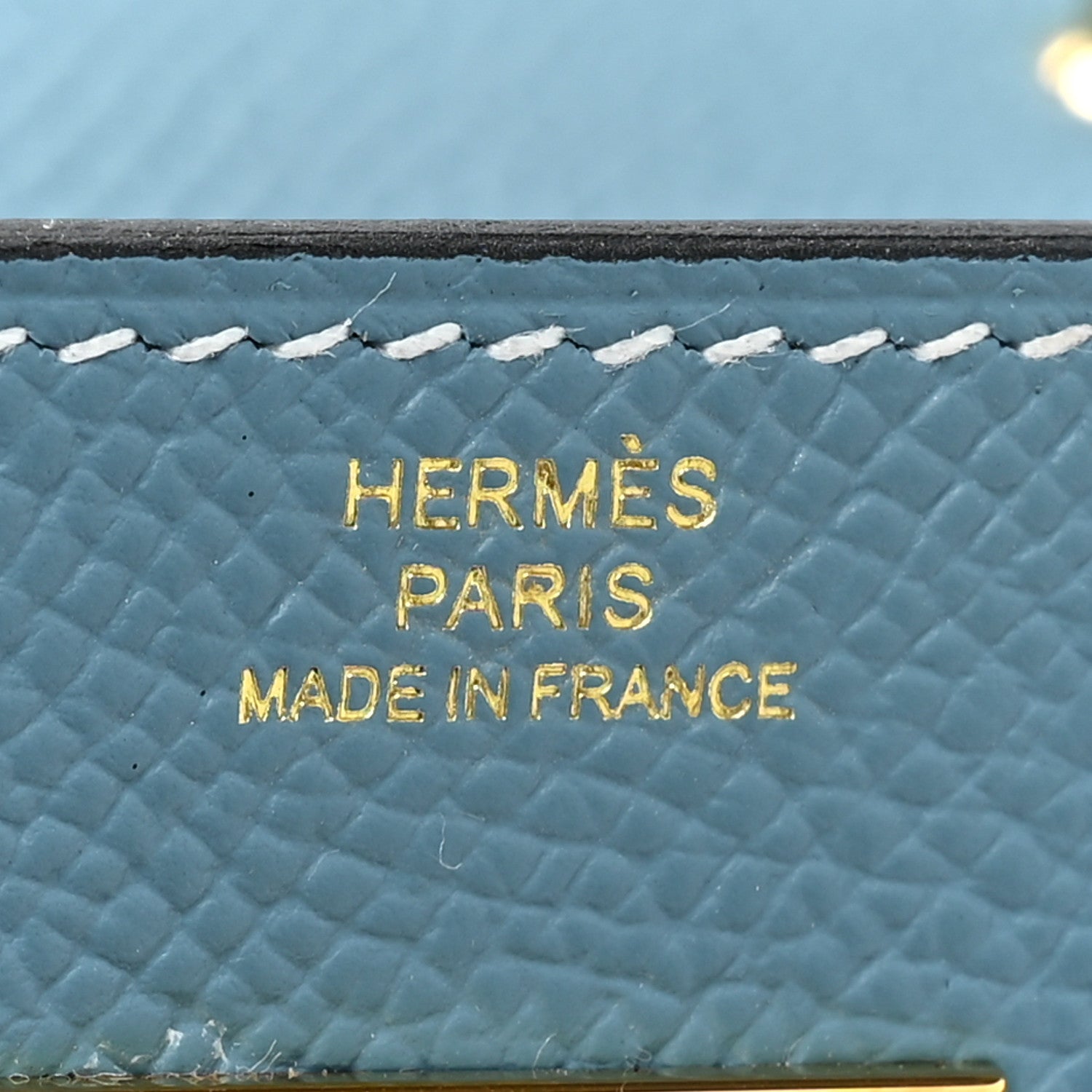 Hermes Epsom Kelly Wallet To Go New Blue Jean 8 of 11