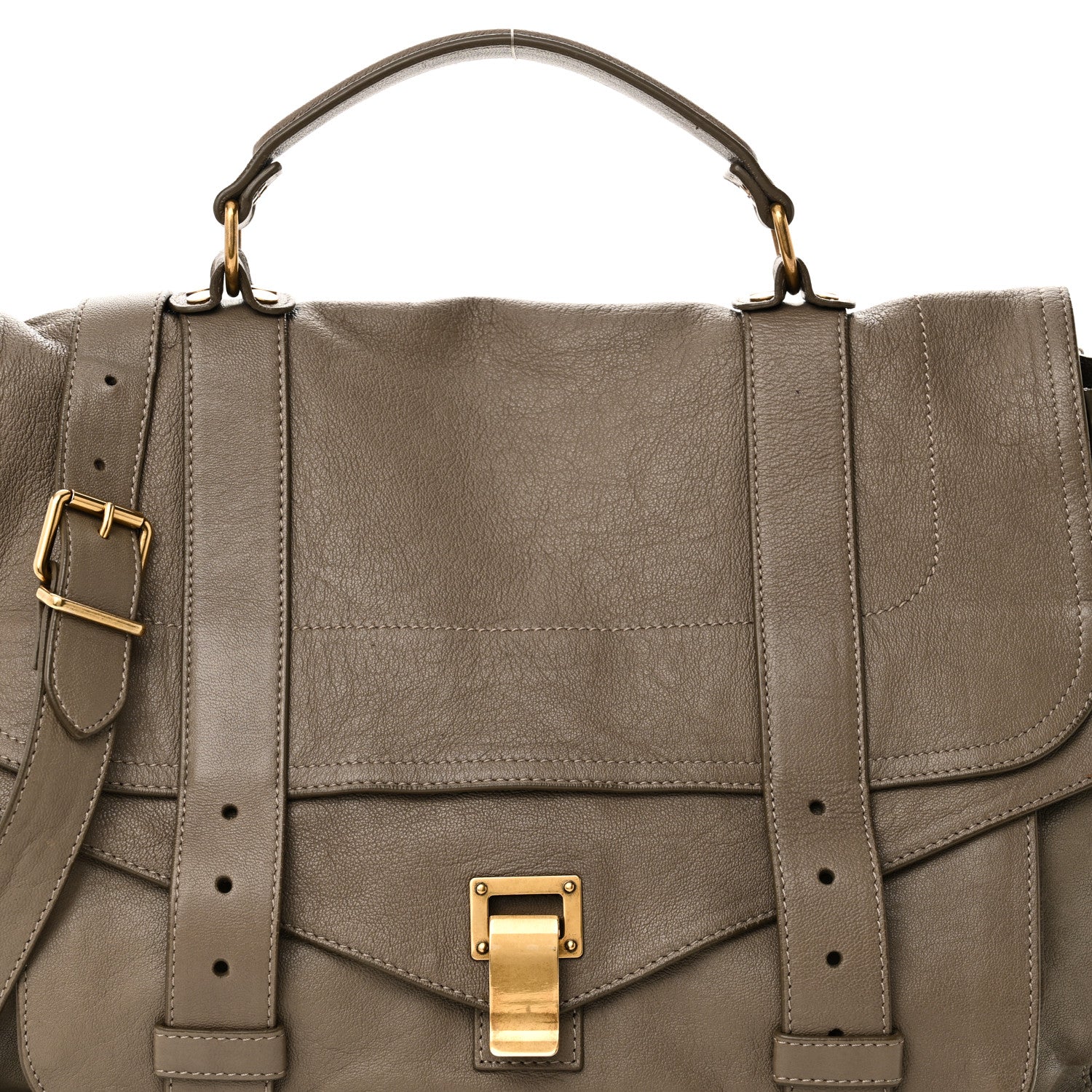 Proenza Schouler Lambskin Large PS1 Satchel Smoke 7 of 9