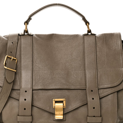 Proenza Schouler Lambskin Large PS1 Satchel Smoke 7 of 9