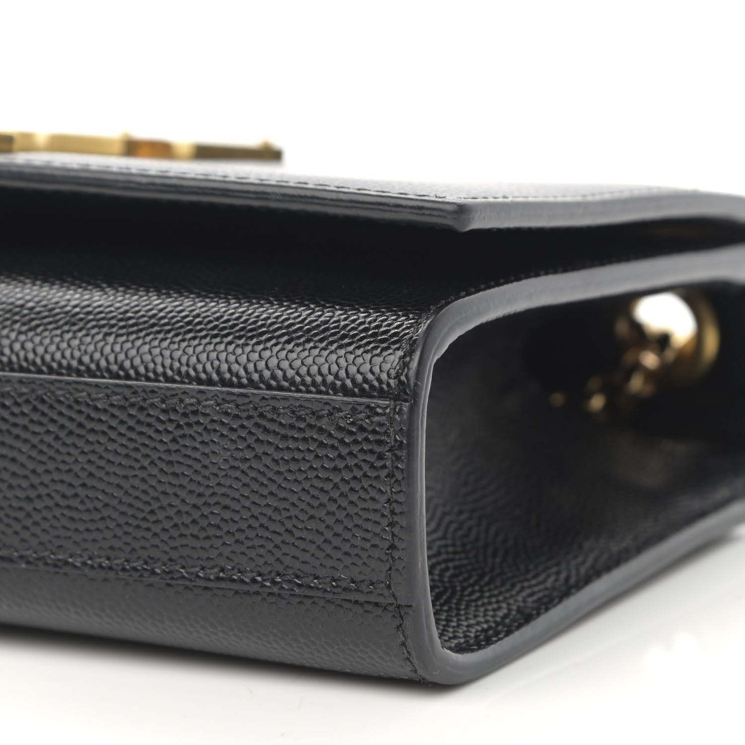 Saint Laurent Grain De Poudre Small Monogram Kate Satchel Black 9 of 12