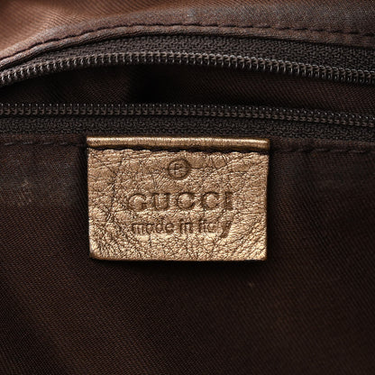 Gucci Satin Monogram Medium Abbey Shoulder Bag Bronze 6 of 13