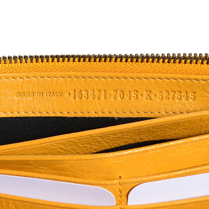 Balenciaga Agneau Classic Hardware Money Wallet Mangue 15 of 16