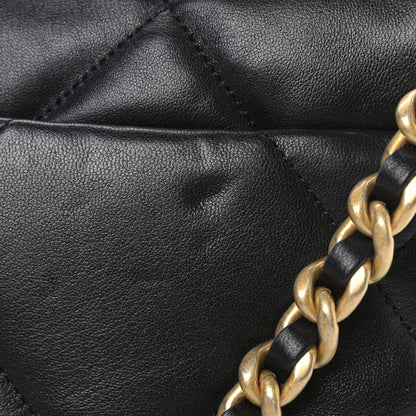 Chanel Lambskin Quilted Medium Chanel 19 Flap Black 10 of 10