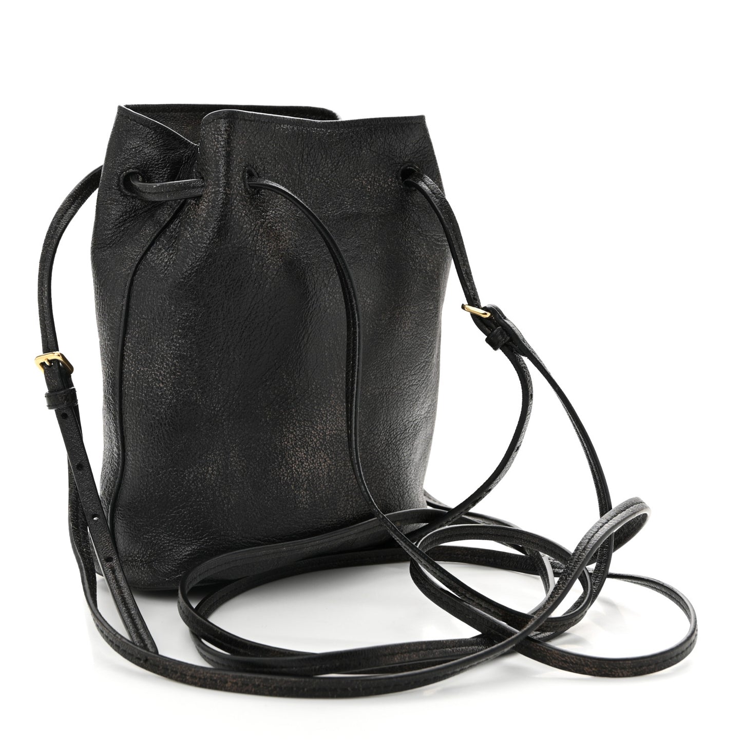 Distressed Nappa Pouch Coffee