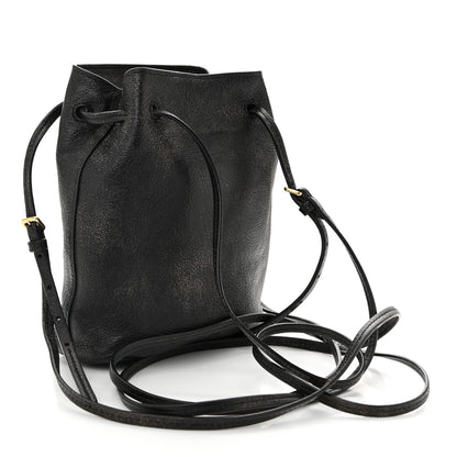 Miu Miu Distressed Nappa Pouch Coffee 3 of 9