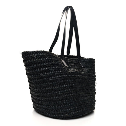 Saint Laurent Raffia Medium Panier Bag Black 3 of 11