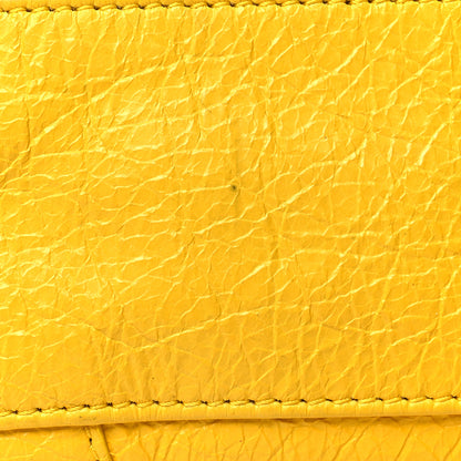 Balenciaga Agneau Classic Silver Hardware Mini City Yellow 14 of 16