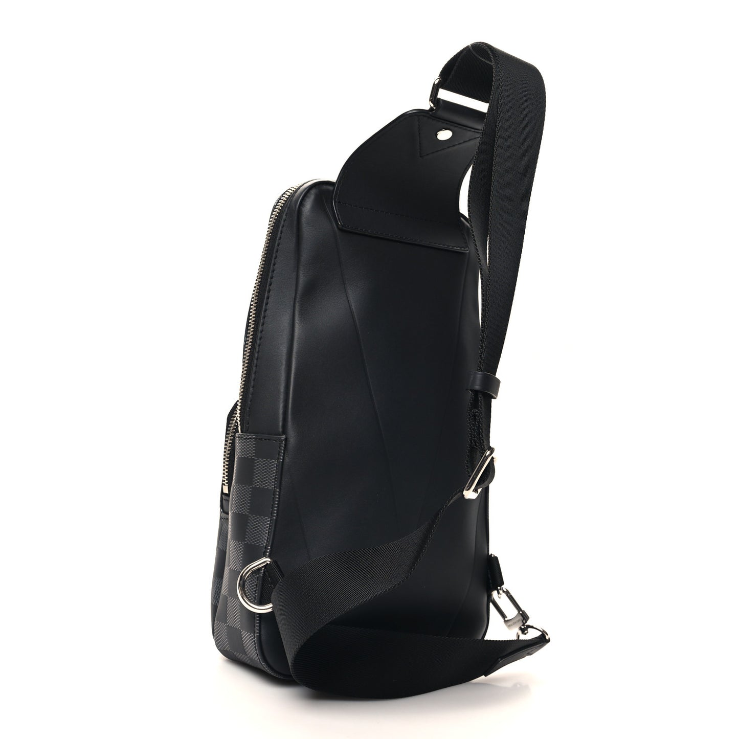 Damier Graphite Avenue Sling Bag Onyx Silver