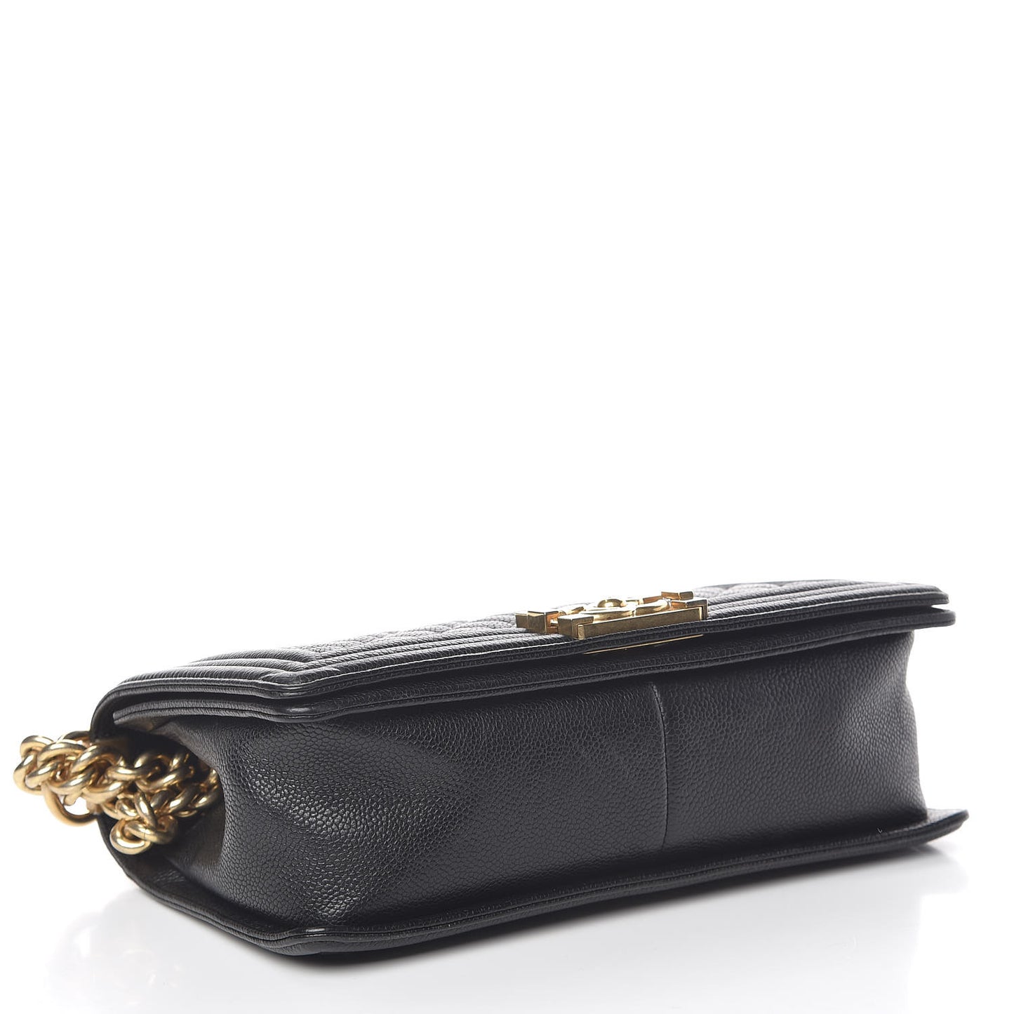 Caviar Quilted Medium Boy Flap Black