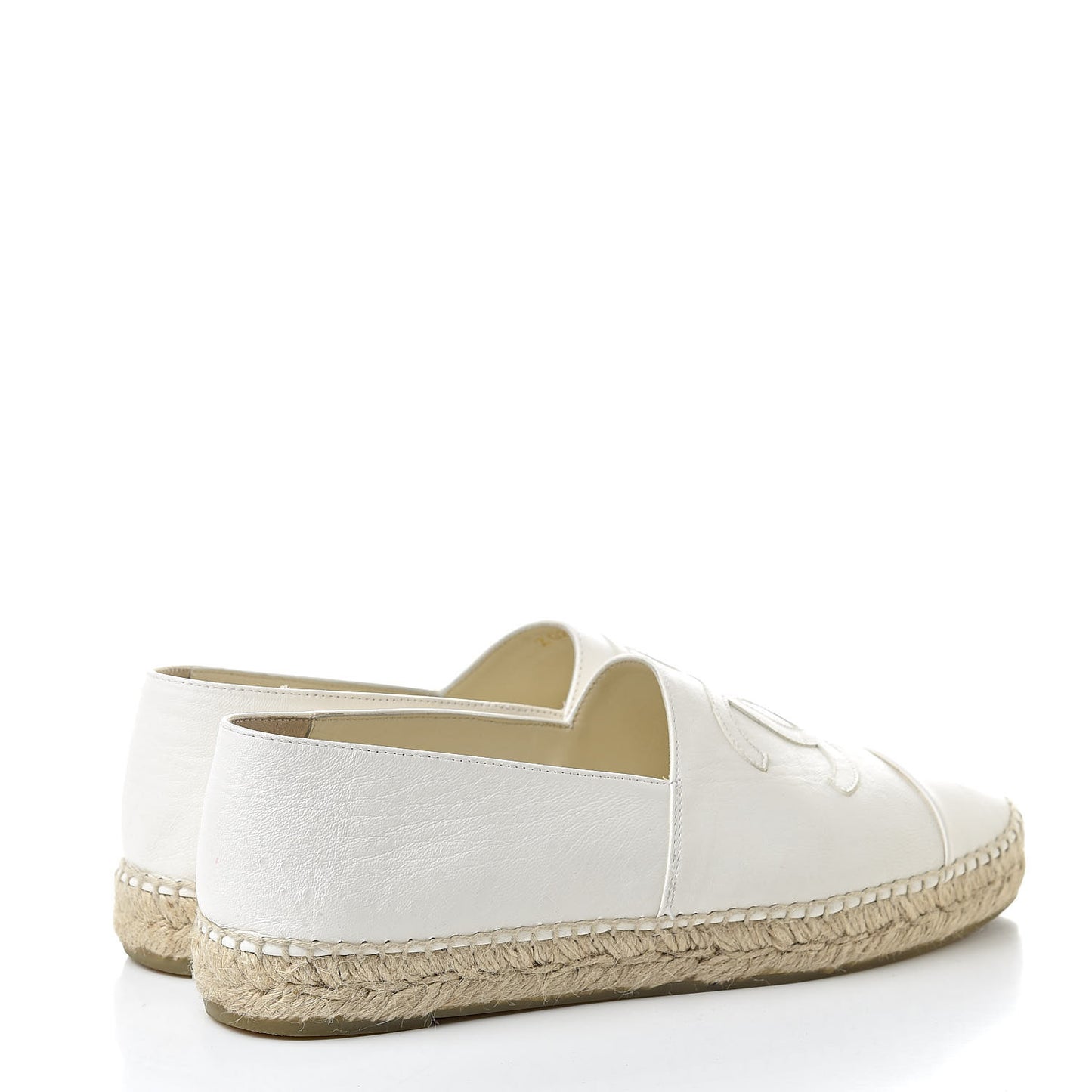 Lambskin CC Espadrilles 41 White