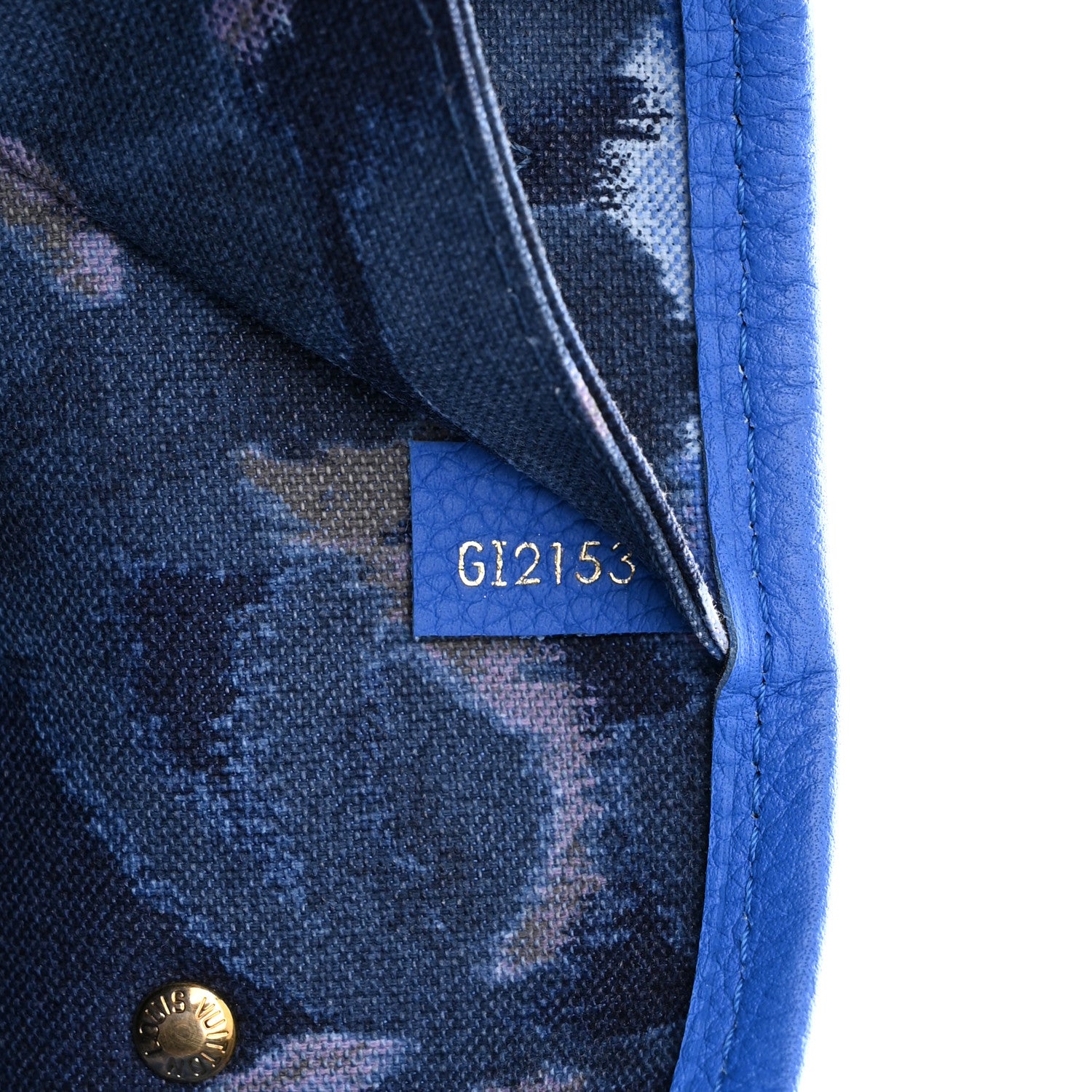 Louis Vuitton Monogram Articles de Voyage Ikat Neverfull MM Grand Blue 7 of 13