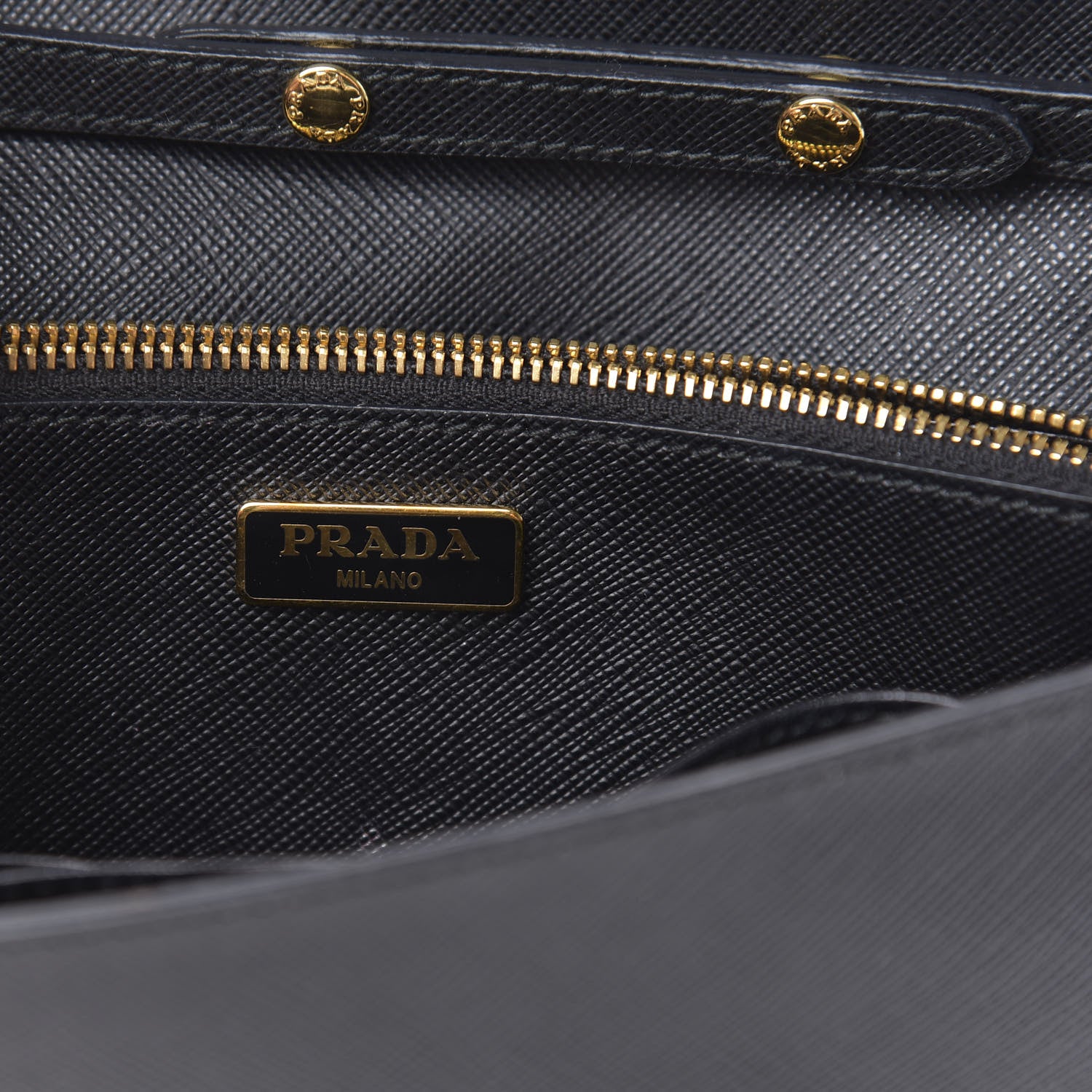 Prada Saffiano Bow Flap Wallet Black 6 of 11