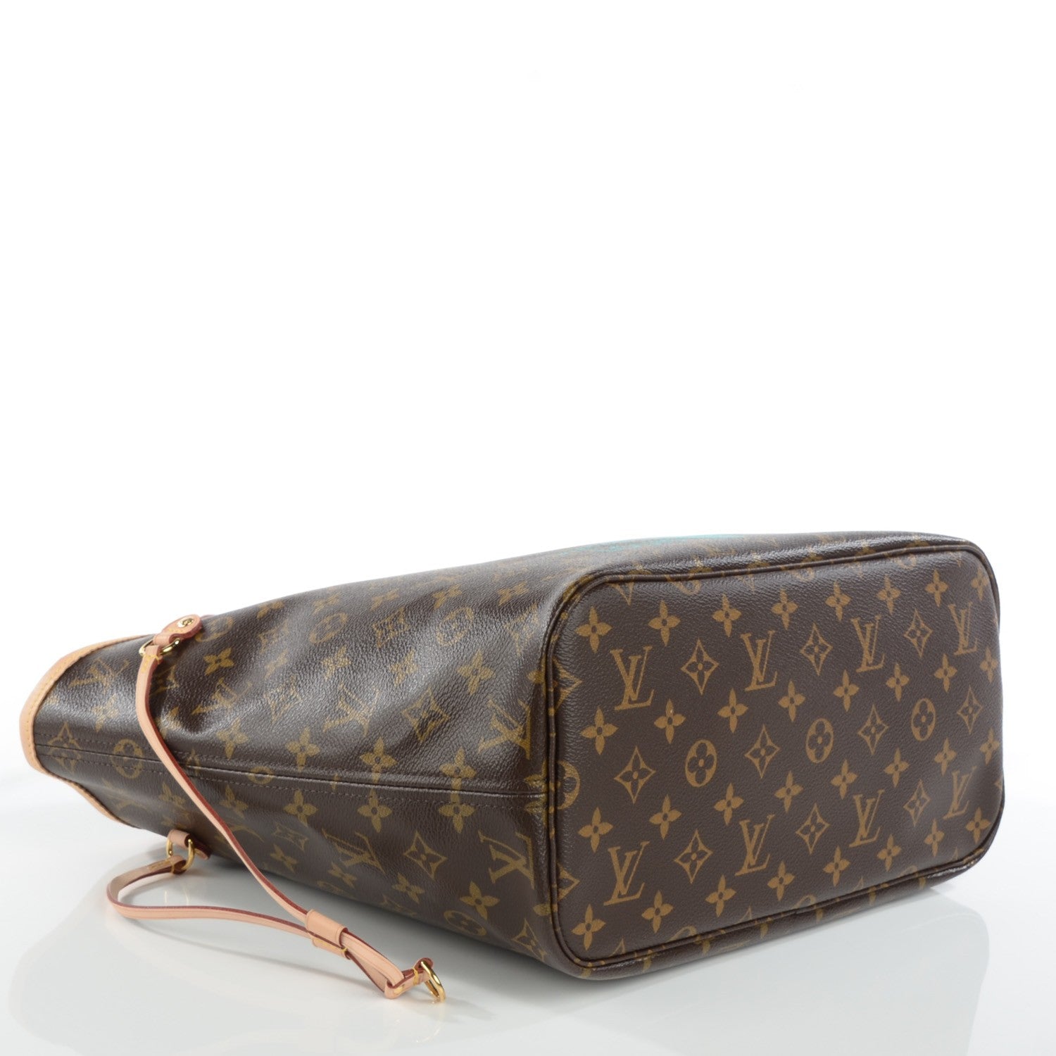 Louis Vuitton Monogram V Neverfull MM Turquoise 5 of 11