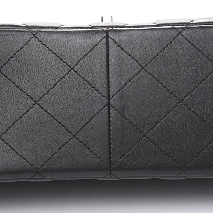 Chanel Lambskin Quilted Jumbo Double Flap Black 8 of 13