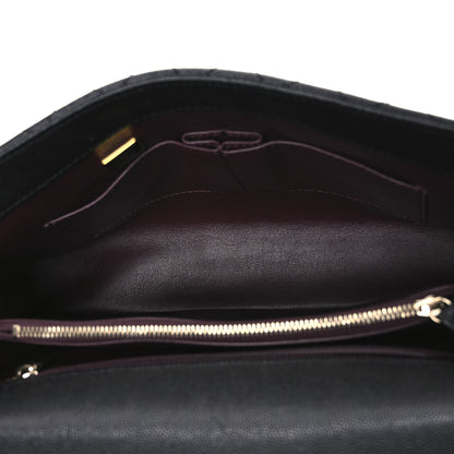 Chanel Caviar Lizard Quilted Medium Coco Handle Flap Black 5 of 10