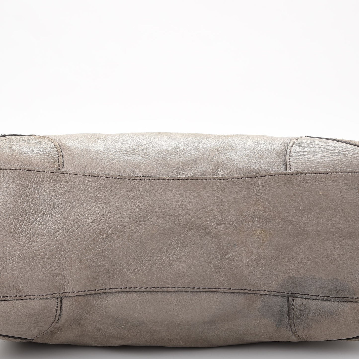 Cervo Deerskin East West Top Handle Bag Pomice
