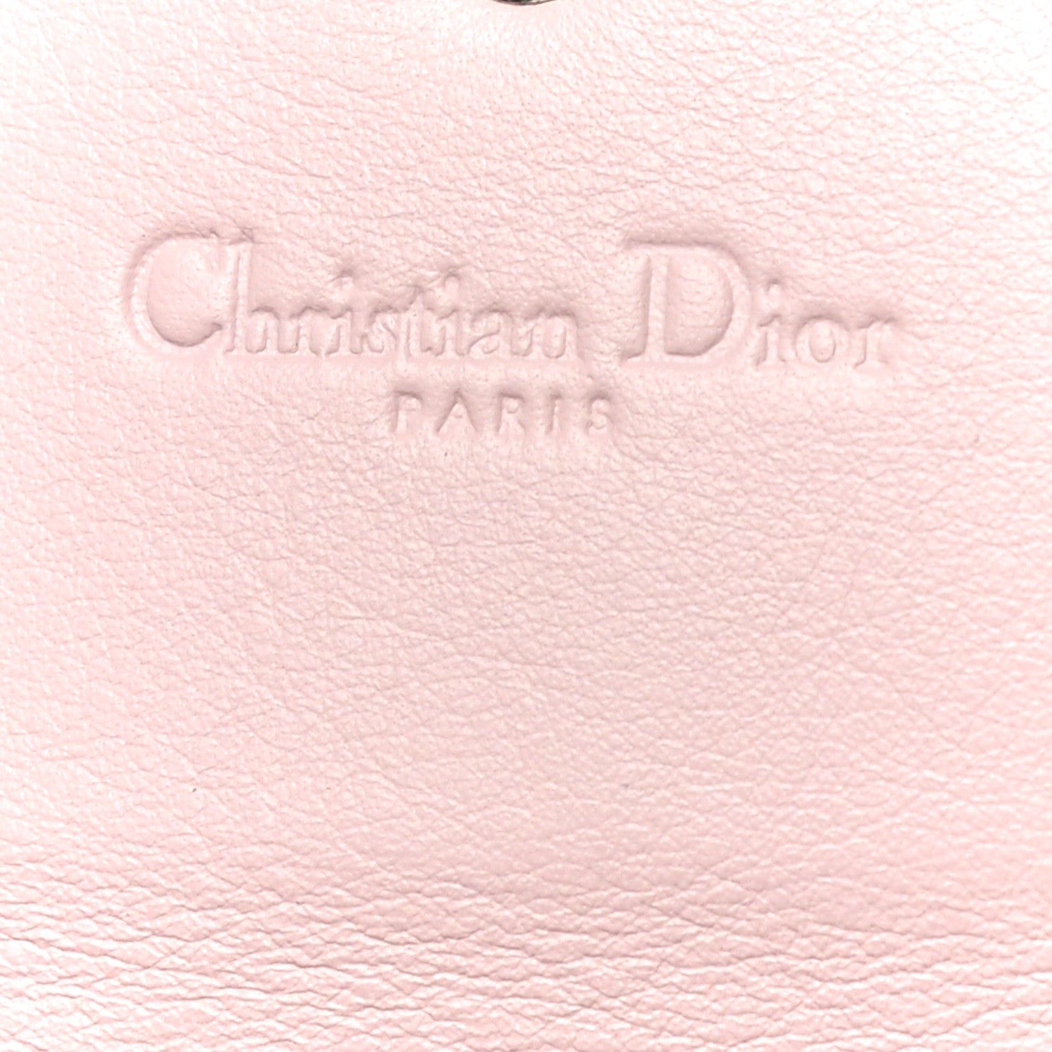 Christian Dior Calfskin Bi-Color Envelope Chain Wallet Pink Black 6 of 15