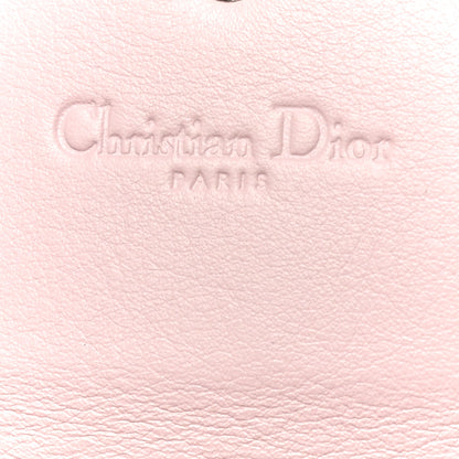 Christian Dior Calfskin Bi-Color Envelope Chain Wallet Pink Black 6 of 15