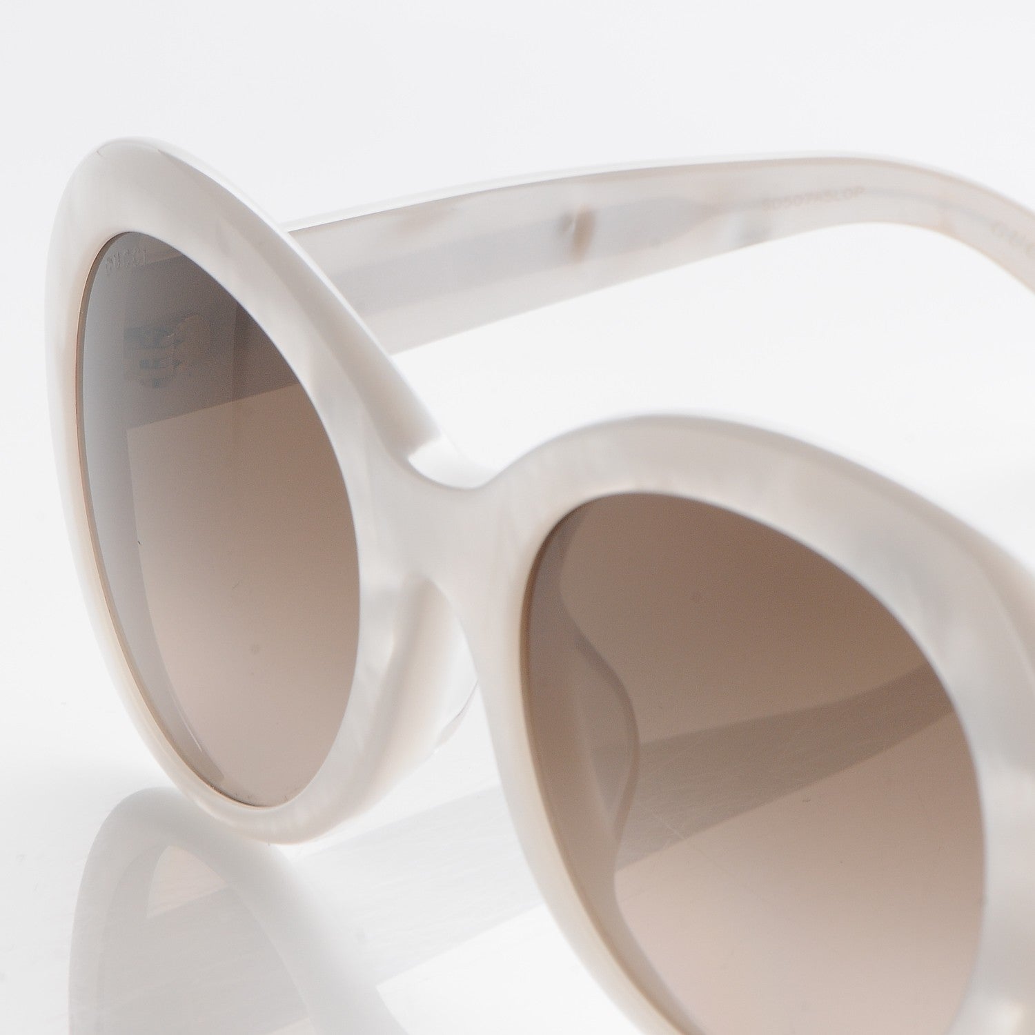 Gucci Acetate Round Sunglasses GG3829 F/S White 6 of 8