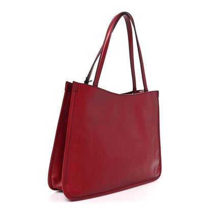 Gucci New Sakai Calfskin Lux Horsebit 1955 Tote Bag New Cherry Red 2 of 9