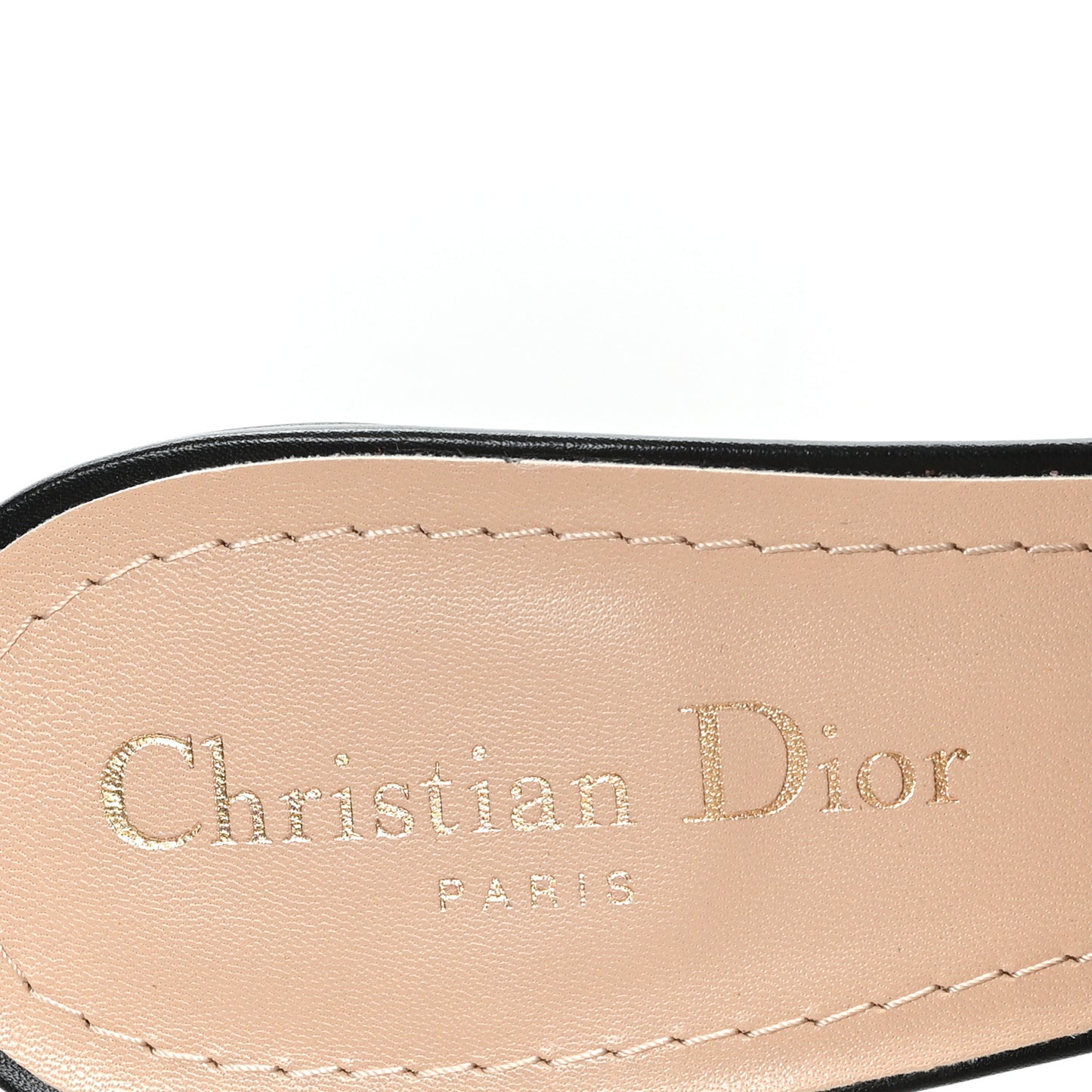 Cotton Embroidered Dway 85mm Slide Sandals 40 Black