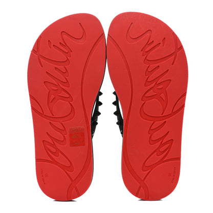 Christian Louboutin Rubber Spike Loubi Donna Flip Flop 35 Black 6 of 9