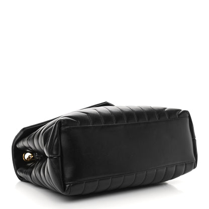Saint Laurent Calfskin Y Quilted Monogram Medium Loulou Chain Satchel Black 4 of 15