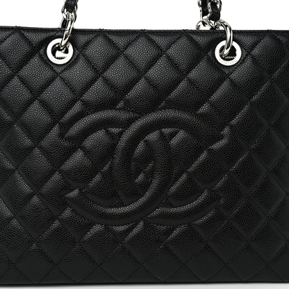 Chanel Caviar Quilted Grand Shopping Tote GST Black 8 of 12