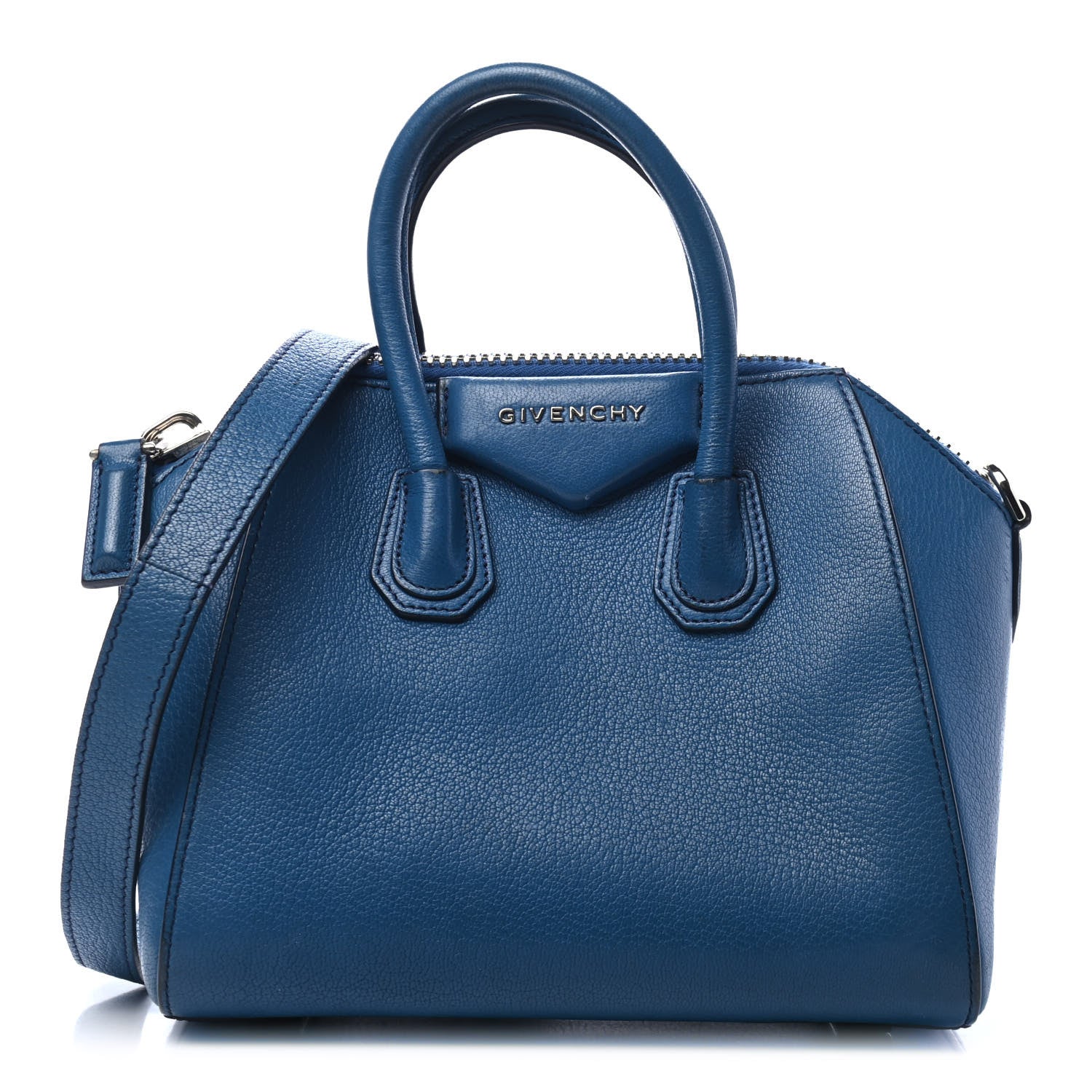 Givenchy Sugar Goatskin Mini Antigona Electric Blue 1 of 5