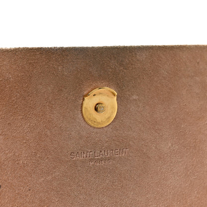 Saint Laurent Snakeskin Medium Classic Monogram Kate Tassel Satchel Beige 14 of 15