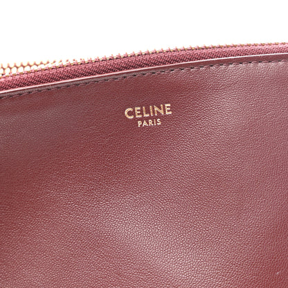 Celine Lambskin Small Trio Crossbody Bag Burgundy 8 of 12