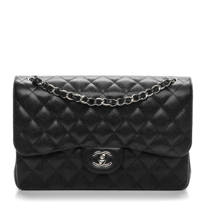 Chanel Caviar Quilted Jumbo Double Flap Black 1 of 7