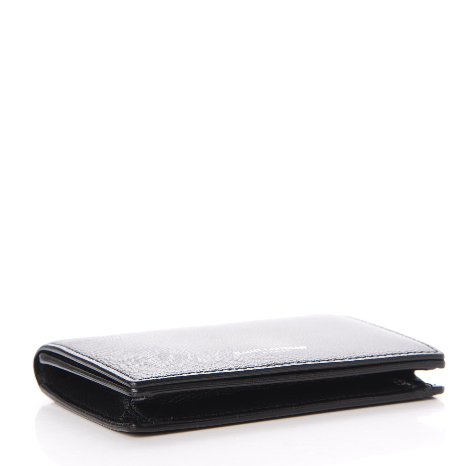 Saint Laurent Grain De Poudre Business Card Case Black 4 of 9