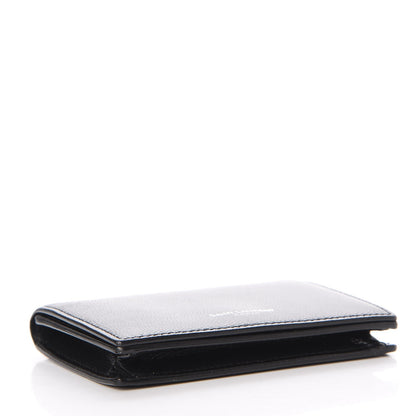 Saint Laurent Grain De Poudre Business Card Case Black 4 of 9